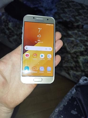 xs kamera: Samsung Galaxy A3 2017, 16 GB, rəng - Qızılı, Barmaq izi — 2