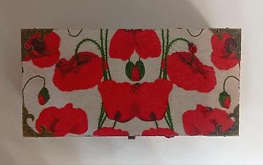 dini sekiller profil ucun: Taxta zərgərlik/qutu - Material: möhkəm taxta korpus, metal menteşə — 3