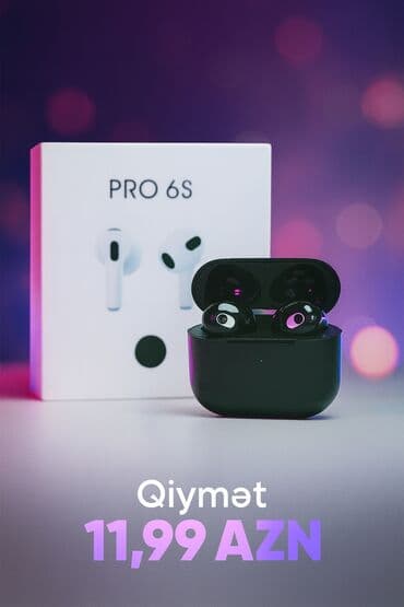 Mikrofonlar: Yeni Simsiz (Bluetooth) Qulaqcıqlar, rəng - Qara — 1