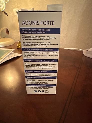 Tibbi geyim: Adonis Forte 120ml. Vitamin- mineral kompleksi+Omeqa3. Uşaqlar və — 2