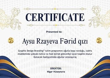 iş ilanları paketleme: Xidmət: Sertifikat dizaynı və hazırlanması 🎨 Sertifikat, Vizitka — 2