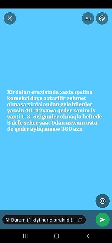 gence surucu isi: Xirdalan erazisinda xeste qadina komekci daye axtarilir zehmet olmasa — 1
