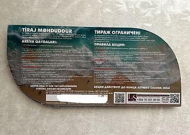 atraksionlar: 30 avqust tarixinə qədər keçərlidir, 10 ədəd kupondur. real alıcıya — 2