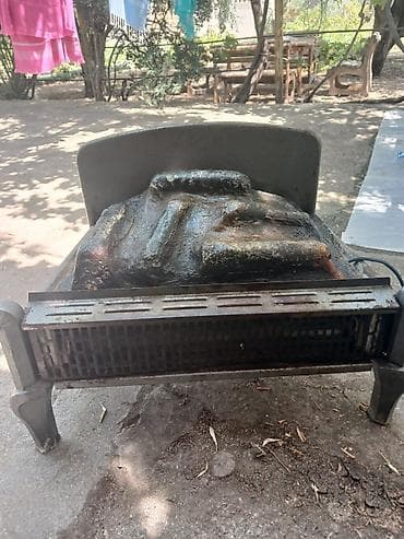 dam: Döküm dəmir “odun közü” effektli elektrik kamin seti - Material: tam — 2