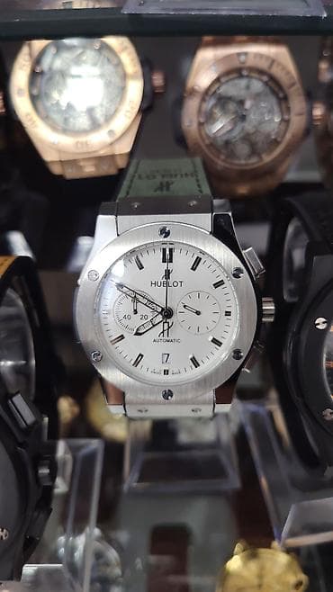 Hublot tərzində avtomatik kişi qol saatları - Korpus: Qara və ya — 4
