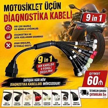 uaz hunter 2005: Motosiklet üçün diaqnostika kabeli. 🚍🚍🚍Diaqnostika kabelləri Lənkəran — 1