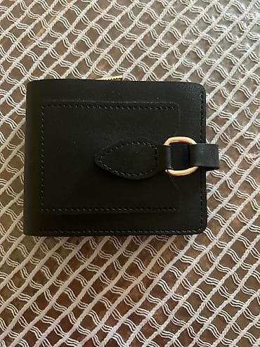 pul kiseleri: Qara rəngli kompak tərzli pul kisəsi - Material: hamar teksturalı — 1