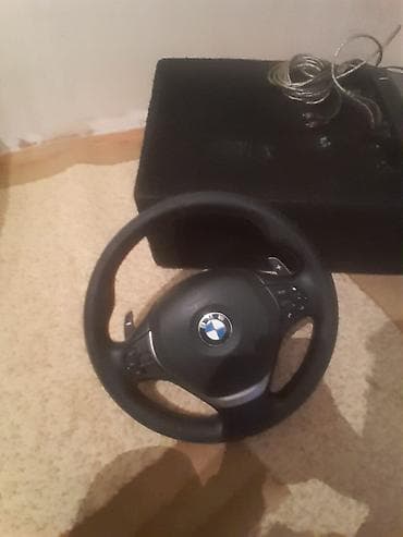 araba rolu: BMW sükan çarxı - Orijinal BMW sükanı, 3 şüalı dizayn - Dəri örtük — 1