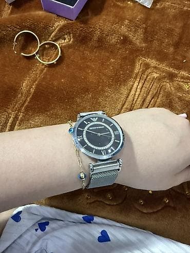 smart watch u8: Qol saatı, Emporio Armani, rəng - Gümüşü — 2