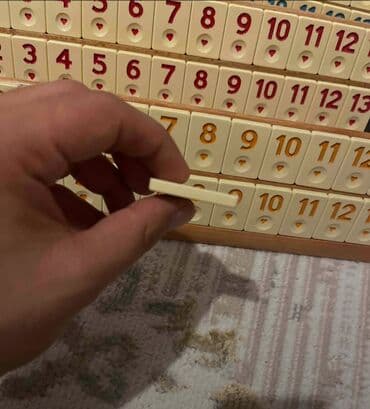 maska şou bilet: Okey desti tam yeni kutusu açılmayıb taxta okey takımı — 3