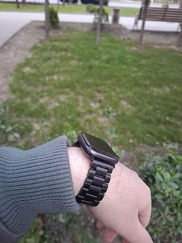 телефон домашний: Б/у, Смарт часы, Apple, Сенсорный экран, цвет - Черный — 2