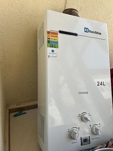 Təmir və tikinti: DemirDöküm 24L axın tipli qaz su qızdırıcısı - Tutum: 24 litr/dəq — 1