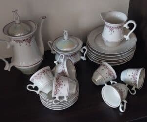 kişilər üçün vizitka qabı: Qəhvə dəsti, Keramika, 6 nəfərlik — 1