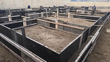 Beton və kalıp işləri xidməti - Bünövrə, kəmər, sütun, diafraqma və