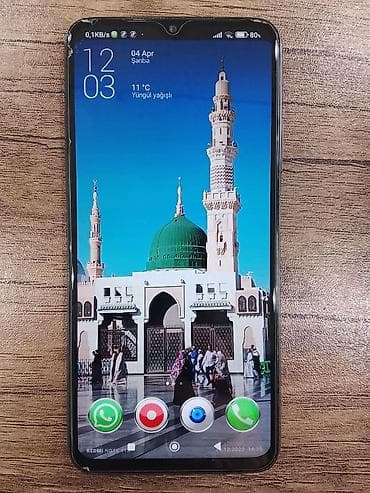 tələfon: Redmi 9T, 64 GB, rəng - Qara, Barmaq izi — 1