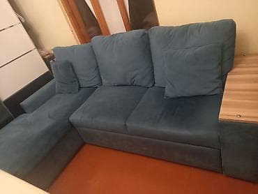 Ev üçün mebel: Künc divan, Vеlur parça — 1