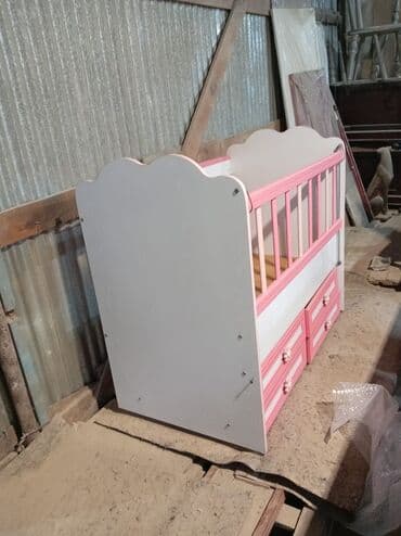 Qız üçün, Dördbucaq, Beşik, Dəstsiz, Matrassız, Yellənmə mexanizmsiz — 3