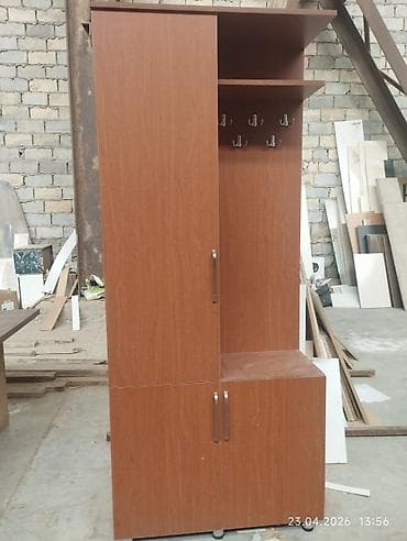 dəhliz: Yeni, 2 qapılı, Təkərli, Qəhvəyi, Digər material, Açılan, Düz dolab — 1