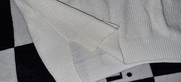 oglan ucun qizil sepler: MİXRAY brendi oversays – ağ rəngli mesh toxumalı sviter - Model — 3