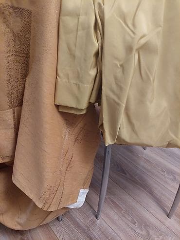 Шторы и жалюзи: Б/у, Занавеска, цвет - Золотой, Самовывоз — 4