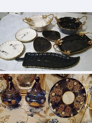 6 ədəd porselen kasa dəsti - Material: keyfiyyətli porselen - Rəng və