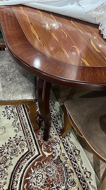 dekor agaclar: Klassik dəst mebel – vitrin şkafı, bufet-güzgü və dəhliz üçün dolab - — 7