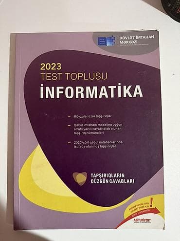 Məhsul: 2023 Test Toplusu – İnformatika (DİM) - Mövzular üzrə