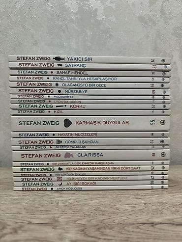 Bədii ədəbiyyat: Stefan Zweig kitabları (türk dilində) Hamısı birlikdə satılır — 1
