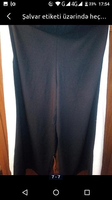 kombat şalvar: Qadin ucun ketan şalvar geyinilmeyib etiketi üstünde enlidi — 3