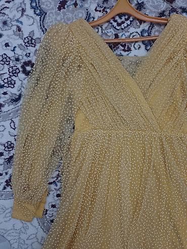 deri etek: REAL ALİCİYA ENDİRİM Zərif sarı rəngdə, xırda mirvari effektli — 3