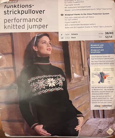 Toy paltarları və aksesuarları: Sviter, L, rəng - Qara — 1