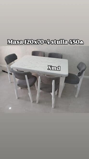 isdolar: Mətbəx üçün, Yeni, Açılmayan, Yumru masa, 4 stul — 3