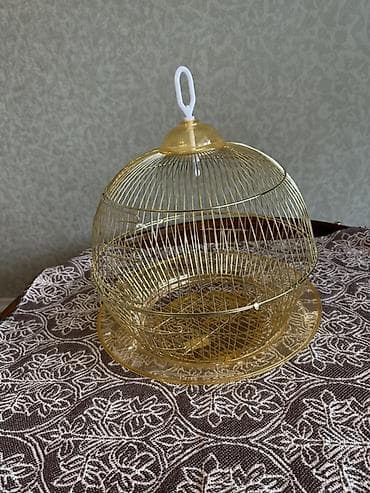hamster kac lira: Quş qəfəsləri – 3 ədəd dəst 1) Yaşıl metal qəfəs - Material: toz — 5