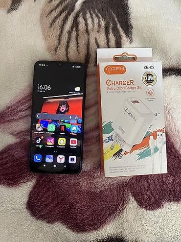 xiaomi redmi 9 t: Redmi 9T, 128 GB, rəng - Qara, Face ID — 2