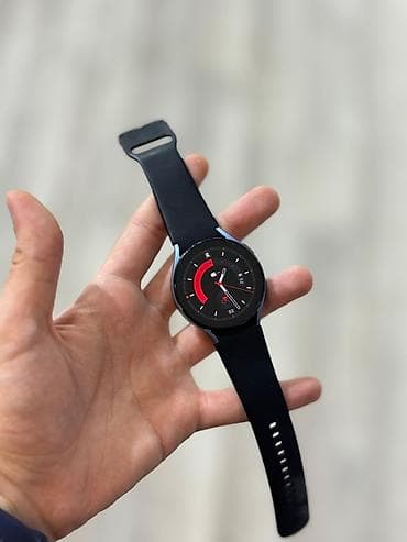 samsung printer: Samsung Galaxy Watch (dairəvi korpus, qara rəngli silikon qayış) - — 3
