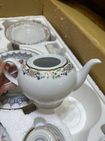 nimce: Nahar dəsti, rəng - Ağ, Farfor, 6 nəfərlik — 3