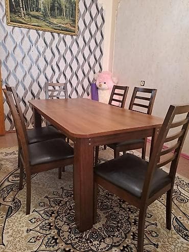 sulutepe cicek qesebesi: Masa desti 270azn. Masa Acilir. 6 oturacagi var. Embawood istehsalı — 1