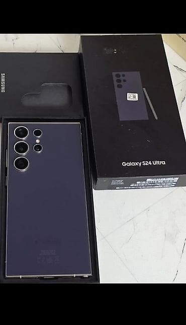 not 8 plata: Samsung Galaxy S24 Ultra, 256 GB, rəng - Bənövşəyi, İki sim kartlı, Sənədlərlə, Barmaq izi — 1
