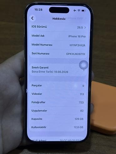 watt pro: IPhone 16 Pro, 128 GB, Qızılı — 7
