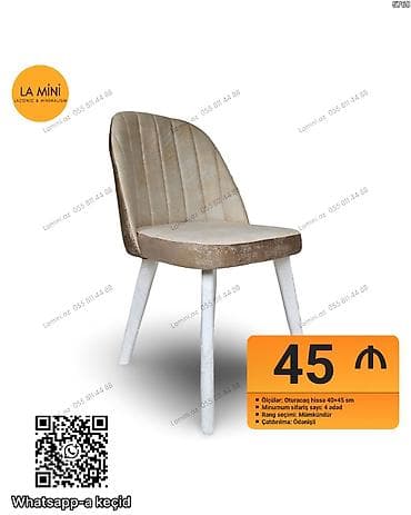 masaj kreslo: Masa və yemək otağı üçün rahat kreslo - Model: LA Mini – Lakonik — 1