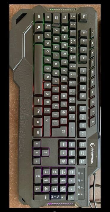 Комплектующие для ПК и ноутбуков: Rampage gaming klaviaturası - Tam ölçülü (numpadlı) dizayn - — 1