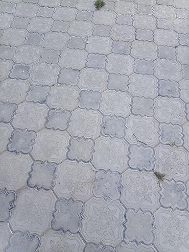 şablon: Beton dekorativ səki daşları (şablonlu) - Material: vibro-press beton — 1
