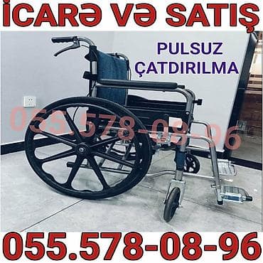 İcarə və satış – əlil arabası - Yüngül və davamlı metal karkas -