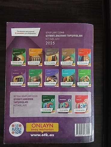 Velosiped ehtiyyat hissələri: Məhsul: “Siniflər üzrə Qiymətləndirmə Tapşırıqları” kitabları – 2025 — 1