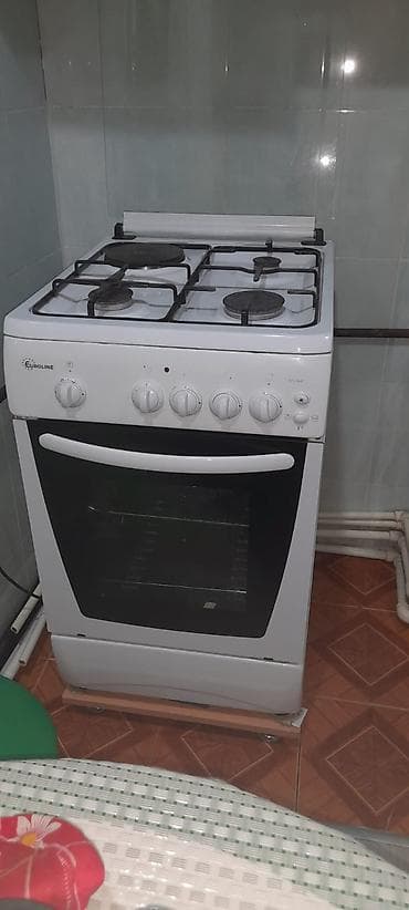 Qaz sobası Ayrıca dayanan, 4 gözlü, İşlənmiş