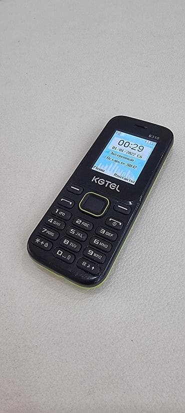KGTel B310 düyməli telefon Xüsusiyyətlər: - İki SIM dəstəyi (ekranda