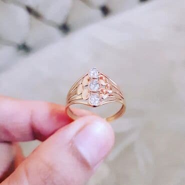 tək qaş: Nişan, Üzük, Sarı qızıl, 585 Əyar — 4