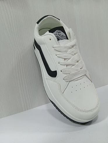 Мужская обувь: Unisex idman krossovkaları – qara/ağ və bej/ağ rəng kombinasiyaları — 8