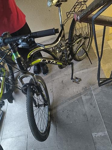 velosiped start: Salam 24 lük velasibet işlək amortizator təkcə arxa təkərdə olan diş — 2