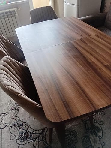 bag evi mebelleri: Qonaq otağı üçün, Yeni, Dördbucaq masa, 6 stul — 1